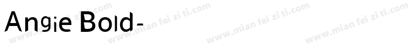 Angie Bold字体转换